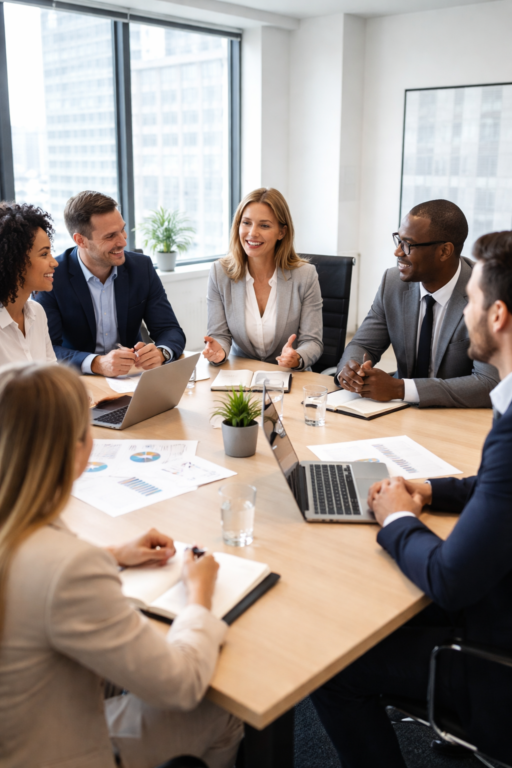 professional business team in a meeting