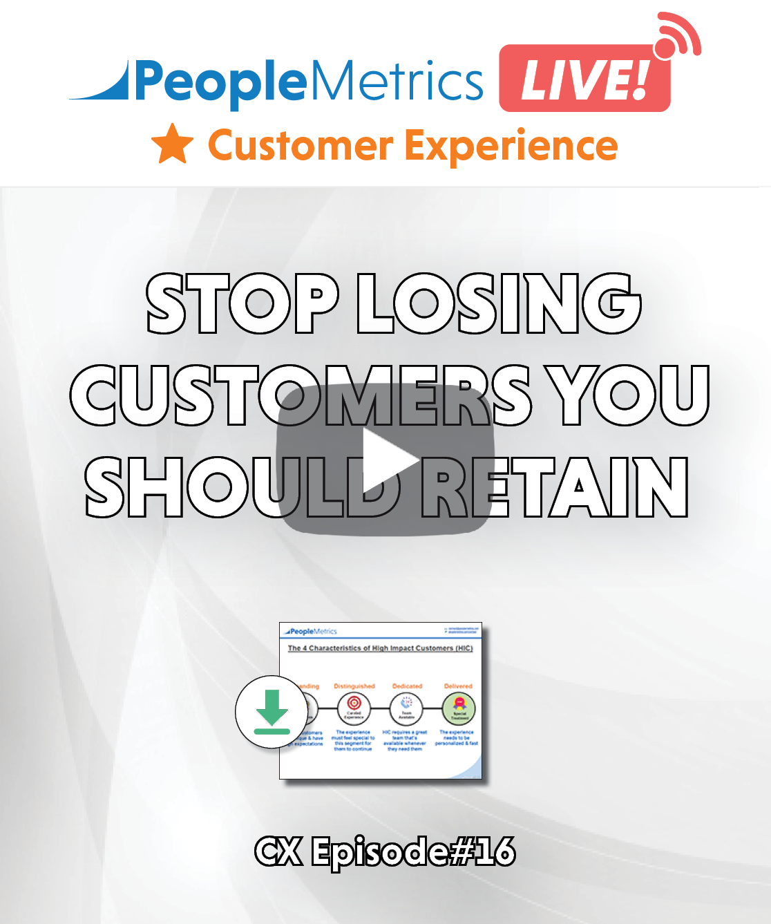 WATCH NOW: Stop Losing Customers You Should Retain